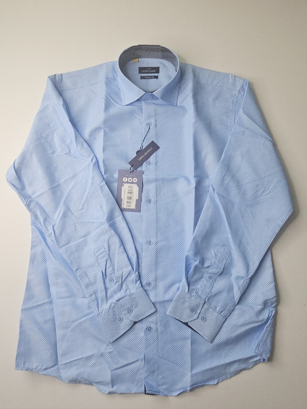 Azaro Uomo Men Long Sleeve Shirt Size M